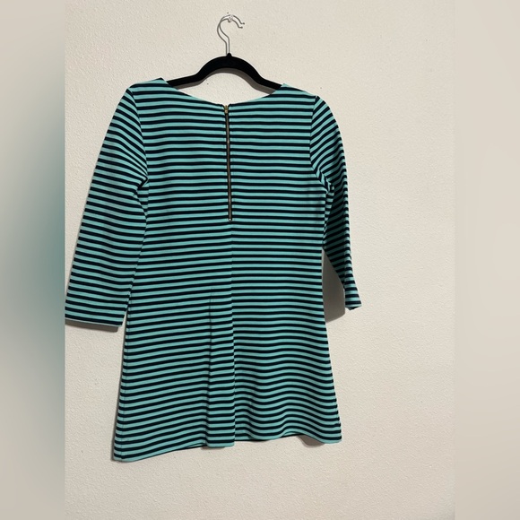 Lilly Pulitzer Charlene 3/4 Sleeve Shift Dress -Tropez Blue Navy Stripe -M - Picture 5 of 7